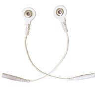 TENS Machine Stud Lead Adapters - 1 Pair | 2mm Pin to 3.5mm Snap Connector | Compatible with Most TENS/EMS Units | Easy-to-Use Lead Wire Converters