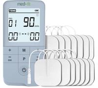 TENS Machine with Muscle Stimulator, Premier Plus Easy Rechargeable Dual Channel Tens has 24 Pre-Set Programmes and Manual Adjustment for Pain Relief and Muscle Re-Education Fully Rechargeable