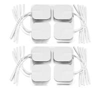 Tens Pads 40 x 40mm, 40 Pack Pads Tens Electrode Pads, Self-Adhesive Reusable Electrode Pads with Plug 2.0MM Tens Pads Replacement for Home Electrotherapy Use