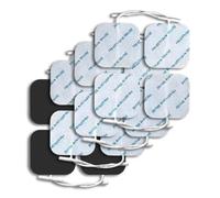 TENS Pre-Wired Electrode Pads 5 x 5cm Square - Pack of 16 | Square, Self-Adhesive, Replacement, Reusable, Comaptible with Neurotrac, Auvon, Lloyds, Sanitas & Medfit