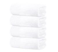 Tens Towels Large Bath Towels, 100% Cotton Towels, 30 x 60 Inches, Extra Large Bath Towels, Lighter Weight & Super Absorbent, Quick Dry, Perfect Bathroom Towels for Daily Use (Pack of 4) (White)