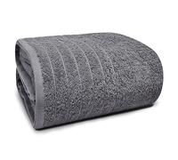 Tens Towels Pack of 1 Jumbo Bath Sheet 40 x 80 Inches, Extra Large & Light Weight, Quicker to Dry, 100% Cotton, Super Soft & Absorbent, Perfect to Wrap Yourself in, Dark Grey