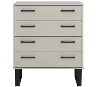 Tensas Grey 4 Drawer Chest