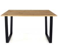 Tensas Industrial Style Oak Effect 6 Seater Dining Table