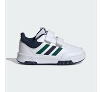 adidas Tensaur Hook and Loop Shoes Running, Cloud White/Green/Collegiate Navy, 6 UK Child