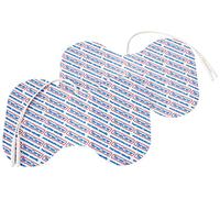 TensCare Butterfly Electrodes - Large 105mm x 155mm Electrodes Perfect for Large Areas: Back, Thighs, Bottom. Universal Connector to Use with Most TENS and EMS Units for Pain Relief and Strengthening