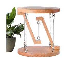 Tensegrity Desk Toy With Floating Structure - Wooden Physics Demonstration Model For Office Desk, Educational Science Display And Home Decor