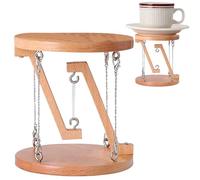 Tensegrity Model Tensegrity Sculpture Wooden Novel Tensegrity Table 4.7x5.1in Tensegrity Structure Decorative Tensegrity Model for Home, Wooden Color