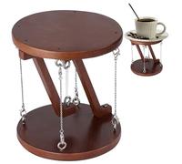 Tensegrity Model Tensegrity Sculpture Wooden Novel Tensegrity Table 4.7x5.1in Tensegrity Structure Decorative Tensegrity Model for Home, Nut-Brown