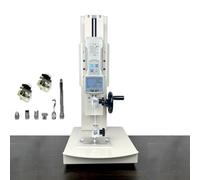 Tensile Testing Machine 10-2000N Digital Force Gauge Push Pull with 5 Probes, 270mm Stroke, Hand Crank Vertical Test Bench for Sports and Research