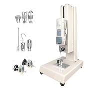 Tensile Testing Machine - Manual Digital Force Gauge, 500N Capacity, Hand Wheel Stand with 5 Probes for Compression & Tension Testing