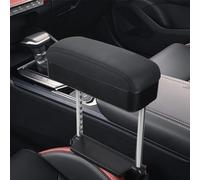 Tensilearm Universal car armrest Extender Console Storage case, Center armrest Adjustable arm Relaxation Support pad Easy Installation, Black