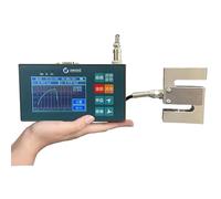 Tension Compression Industrial Meter,Digital Force Gauge Push Pull Tester,Handheld Digital Force Gauge Push Pull Meter,Equipped with Unit Switching Direction,and Absolute Value Display(S-50N/5KG)