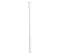 Tension Curtain Rod, 11.81 to 19.69in Adjustable Spring Loaded White Extendable Curtain Closet Window Rail Pole for Door Bookshelf Kitchen Cupboards Bathroom