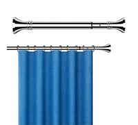 Tension Curtain Rod for Windows 40-500cm, Adjustable Expandable Spliced Curtain Pole No Drilling, Curtain Rail for Bedroom Doorway Closet Door(SUS,50-70cm)