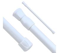 Tension Curtain Rod No Drilling 30cm - 50cm Adjustable Extension Spring Curtain Closet Rail Pole for Windows Doorway Cupboard Wardrobe