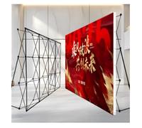 Tension Fabric Backdrop Booth Frame, Collapsible Pop Up Display Stand Backdrop for Wedding, Exhibition, Events, Trade Show, Frame Only