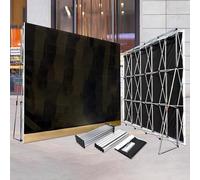 Tension Fabric Frame Stand, Pop Up Display Holder for Background Wall, Ideal for Birthday Parties and Conferences, 7.5x14.9ft Exhibition Shelf