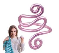 Tension Ring Crochet, Crochet Ring for Tension, Adjustable Crochet Finger Ring with Vista Aluminium Wire, Hook Ring for Left Handers, Firm Grip, Accompaniment Ring, Yarn Regulator, Multifunctional