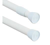 Tension Rod Extendable Shower Rail Non-Drill Clothes Hanger Heavy-duty