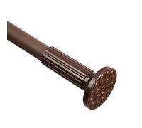 Tension Shower Curtain, Spring Shower Tension Curtain Rod, Closet Rod, for Windows or Shower, Rust Resistant Easy to Install, Umimile (Brown, 51-145”)