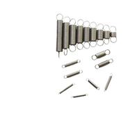 Tension Spring 10Pcs 304 Stainless Steel Tensile Spring Dual Hook Small Tension Spring Wire Dia 0.3mm 0.4mm 0.5mm OD 3mm 4mm 5mm 6mm(25mm (10Pcs),3mm,0.4mm)