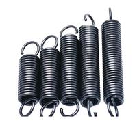 tension spring， 10Pcs Hooked Steel Tension Spring Outside Diameter 4mm Wire 0.5mm Length 15-60mm(0.5 X 4 X 15mm)