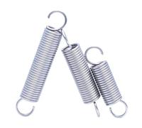 Tension Spring 5Pcs Stainless Steel Open Hook Tension Spring Diameter 0.6mm with O hook extension spring OD 5mm 6mm 7mm 8mm Extension Spring(25mm,7mmmm (5Pcs))