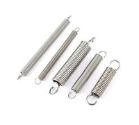 Tension Springs 10Pcs Wire Diameter 0.8mm 1.0mm .2mm Stainless Steel Open Hook Tension Spring spring Extension Draught for Tents(90mm,6mm,1.0mm)