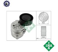 Multi-ribbed V-belt tensioner 534 0104 10 INA for BMW 5 7 5 Touring 3 3 Coupe X5