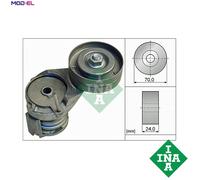 Aux Belt Tensioner fits VW GOLF Mk4 1.4 97 to 06 Drive V-Ribbed INA 032145299A
