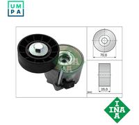 Aux Belt Tensioner fits FIAT DUCATO 250 3.0 2009 on Drive V-Ribbed INA 504086948