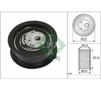 TENSIONER PULLEY TIMING BELT FITS: AUDI 90 B4 SALOON 1.9 TD/1.9 TDI.AUDI A6 C