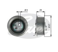 GATES T43237 Timing belt tensioner pulley