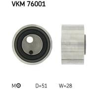 Tensioner Pulley, timing belt for SANTANA SAMURAI SKF VKM 76001