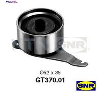 Timing belt tensioner pulley GT370.01 SNR for MAZDA 626 Mk II 626 II Coupe
