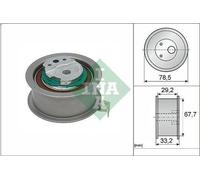 Tensioner Pulley, timing belt INA 531 0927 10 for VOLVO XC40 (536) 2 2018-2021