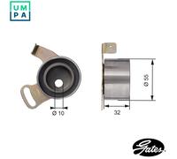 Timing belt tensioner pulley T41168 GATES for ROVER 100 / METRO Hatchback 400 II