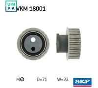 TENSIONER PULLEY TIMING BELT VKM 18001 FOR BMW 3/5/E4/E6 M40B18 1.8L M40B16 1.6L