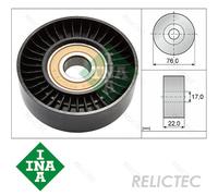 Tensioner Pulley V-Ribbed Aux Belt MB:W245,W169,W168,414,A,B,VANEO A1662020519