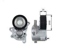Tensioner Pulley, V-ribbed bel GATES T39193 for PEUGEOT 206 CC (2D) 2 2000-2007