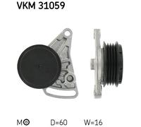 TENSIONER PULLEY, V-RIBBED BELT FOR AUDI 100 C4 AVANT A4 A6 SKF VKM 31059