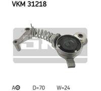 Tensioner Pulley, v-ribbed belt for AUDI A6 SKF VKM 31218