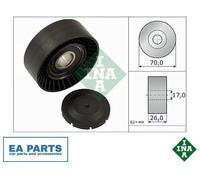 INA 531 0891 10 TENSIONER PULLEY, V-RIBBED BELT, Black