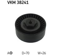 TENSIONER PULLEY, V-RIBBED BELT FOR BMW E46 E90 E92 E91 SKF VKM 38241