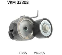 Tensioner Pulley, V-ribbed belt for CITROËN BERLINGO C-ELYSEE C1 SKF VKM 33208