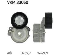 TENSIONER PULLEY, V-RIBBED BELT FOR CITROËN BERLINGO DISPATCH SKF VKM 33050