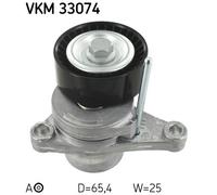 Tensioner Pulley, v-ribbed belt for CITROËN C-ELYSEE C2 C3 C4 SKF VKM 33074