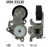 TENSIONER PULLEY, V-RIBBED BELT FOR CITROËN C4 C5 C8 DISPATCH SKF VKM 33130