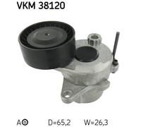 Tensioner Pulley, v-ribbed belt for DODGE CALIBER SKF VKM 38120
